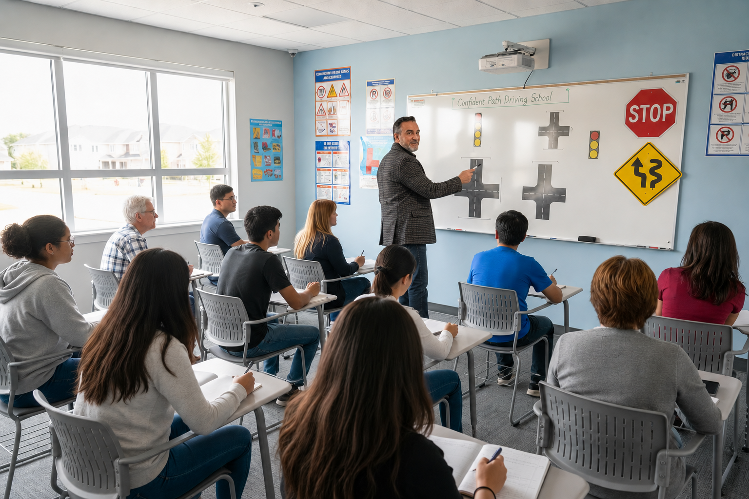 C J In class course